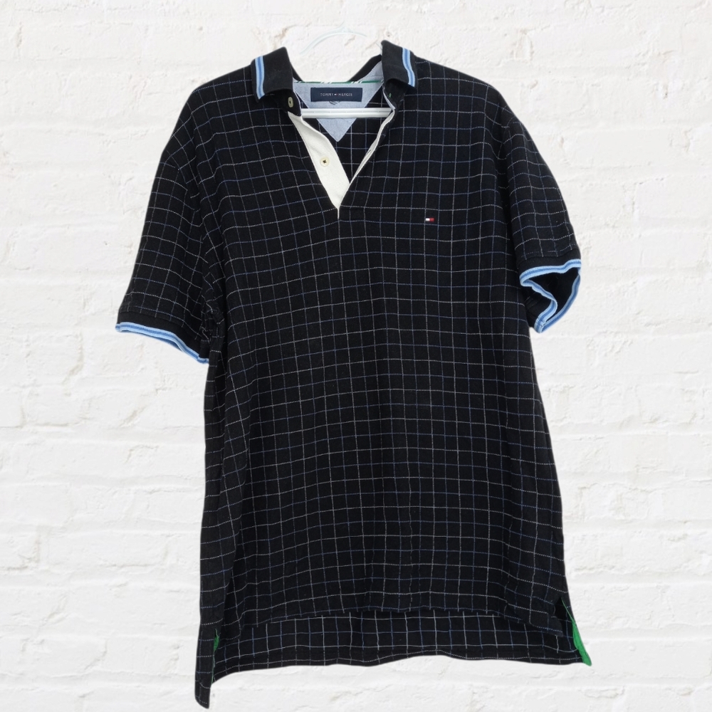 TOMMY HILFIGER short sleeve polo shirt size medium